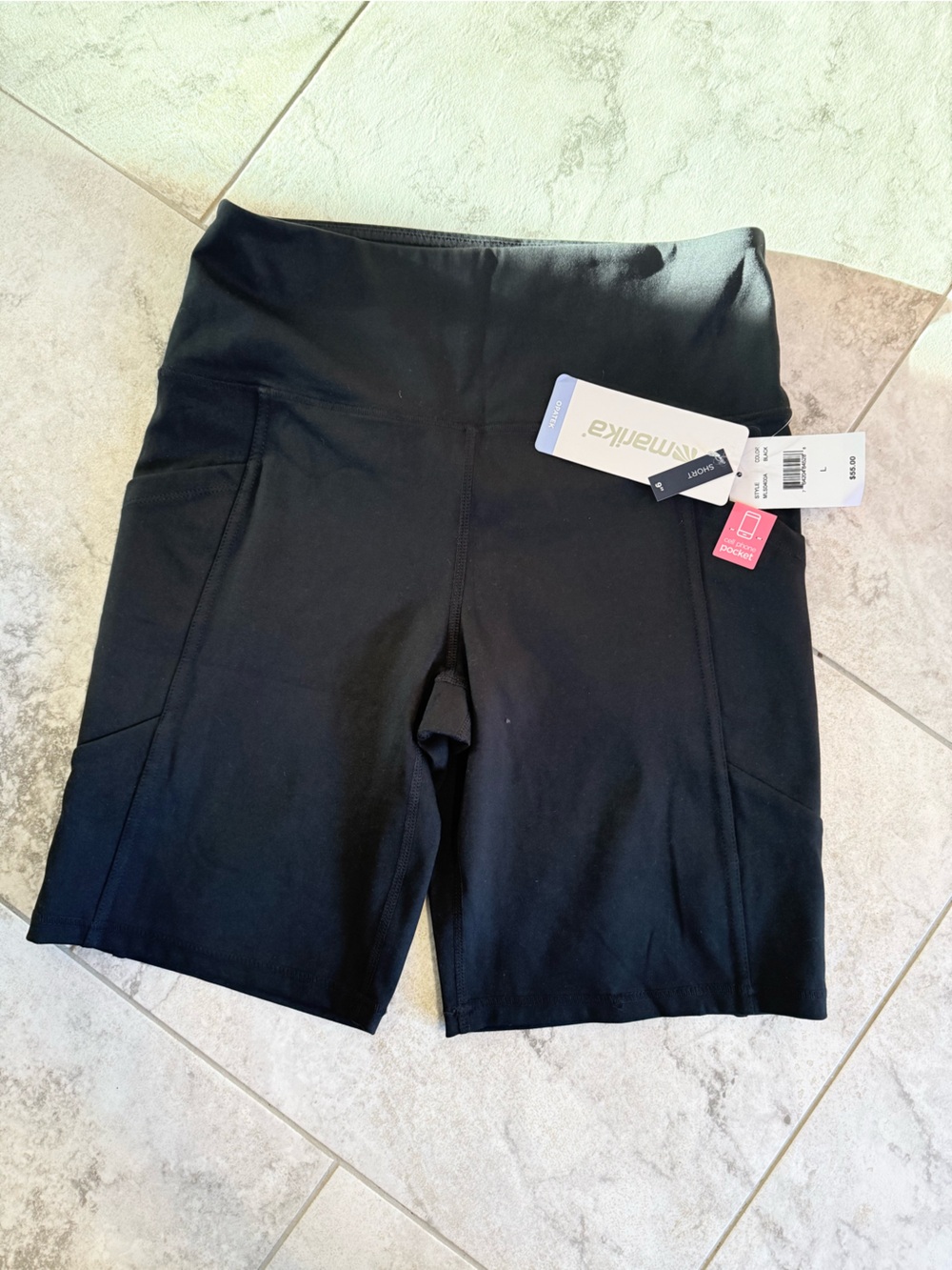 Marika navy blue bike shorts.  New with tags size large